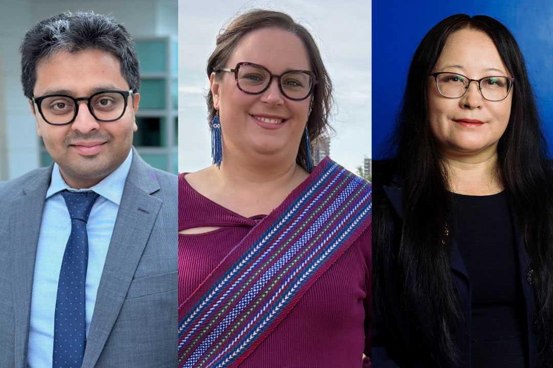 three headshots of the recipients